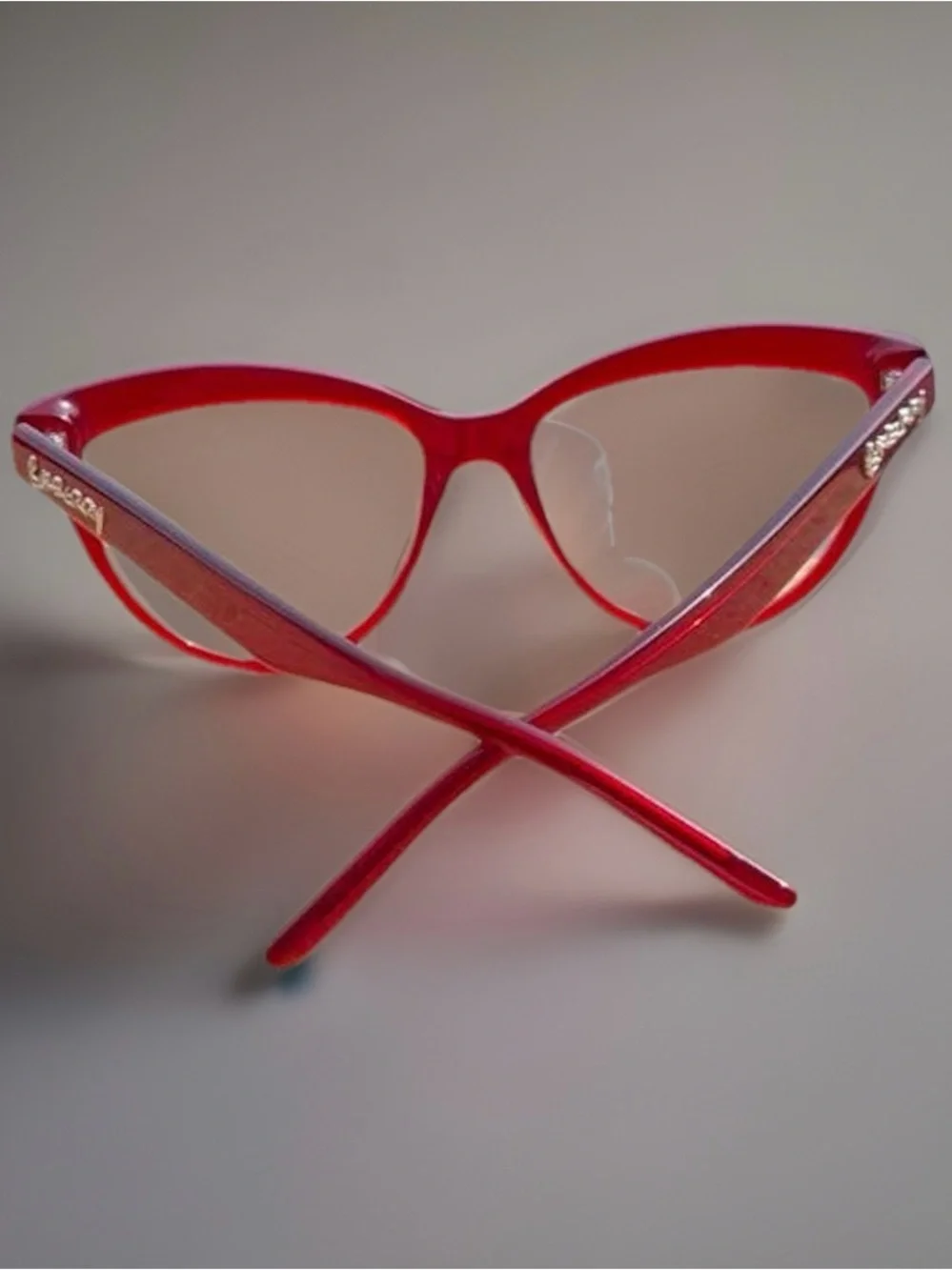 BURBERRY B2276 Luminous Red Cat-Eye Eyeglasses